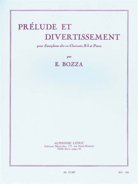 Prélude et Divertissement