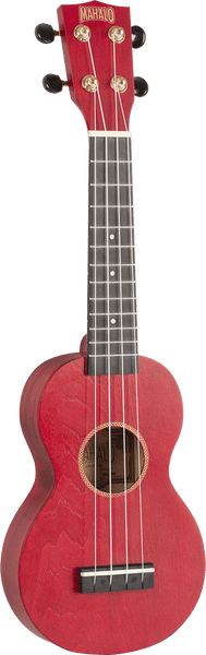 Ukulélé Soprano Slim Rouge Satin + Housse