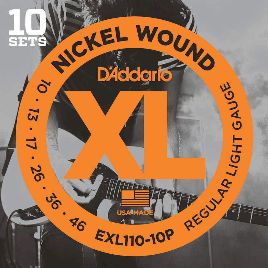 EXL110-10P Nickel Wound Regular Light Pack de 10