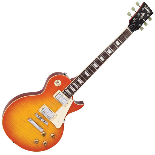 Vintage Guitars V100Hb Flame Honeyburst