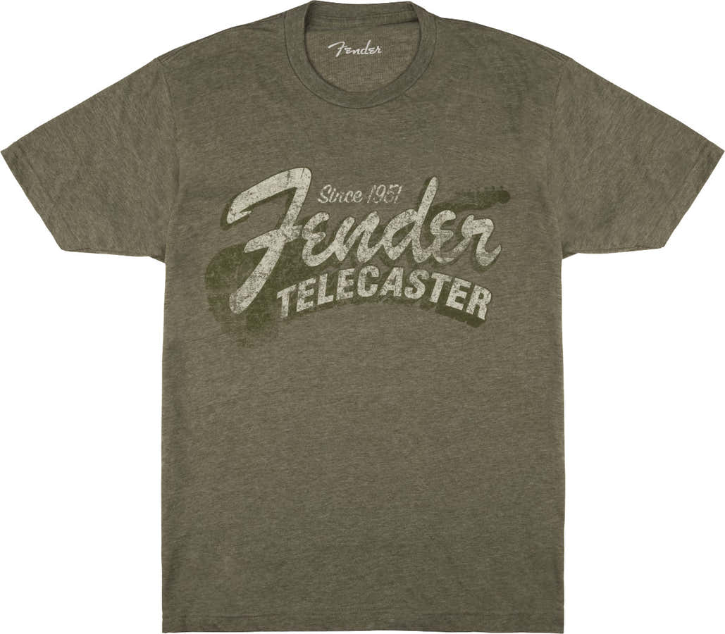 "S" Since 1951 Telecaster T-Shirt Military Heather Green