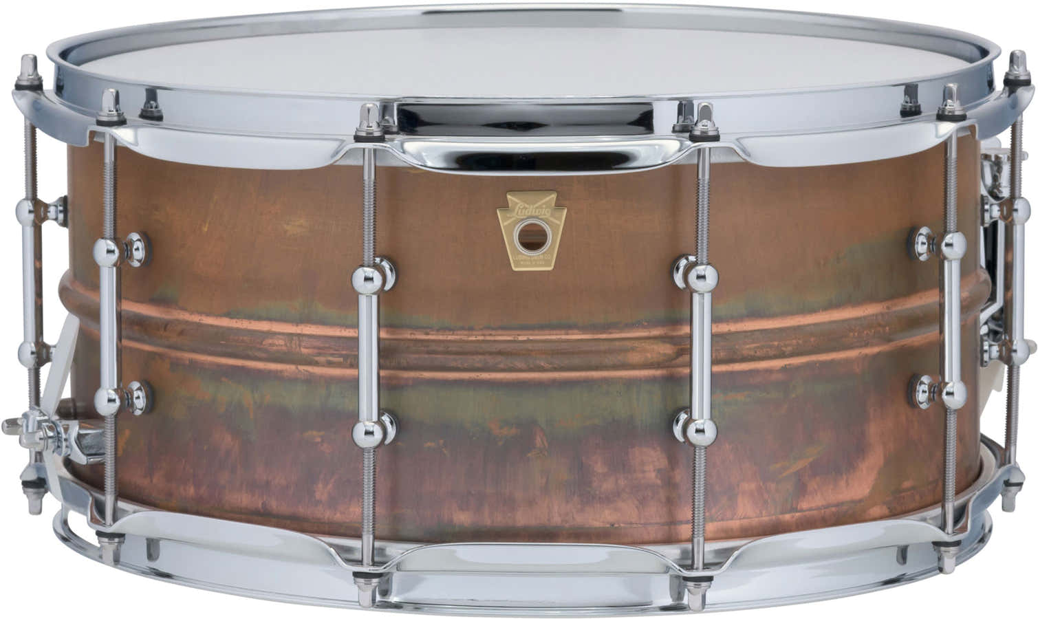 Lc663T - 14 X 6.5" Copper Phonic Raw - Tube Lugs