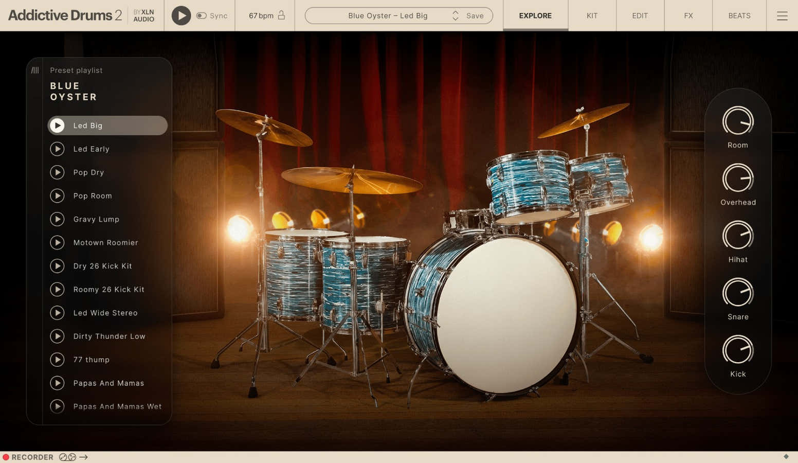 Addictive Drums 2 Blue Oyster ADpak