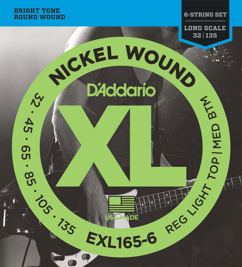 EXL165-6 nikkel omwonden lange mensuur Regular Light Top 32-135