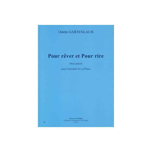 Gartenlaub - Pour Rêver et Pour Rire - Clarinette et Piano