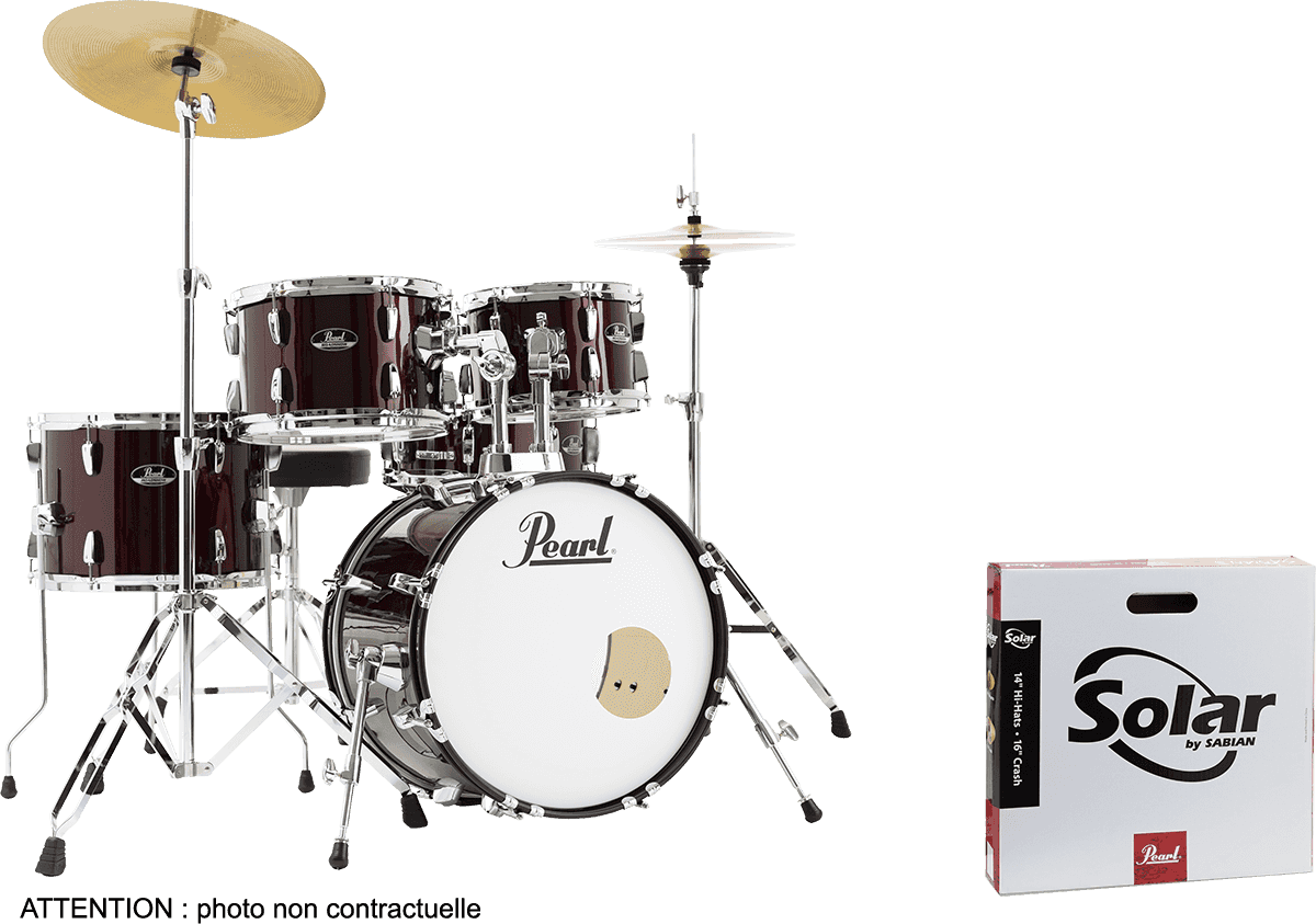 Roadshow 18 Wine Red + Solar Sabian