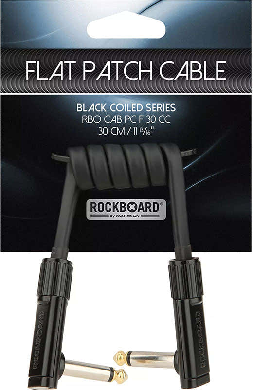 Platte Coil-Patchkabel - 4 Tot 30 Cm - Zwart