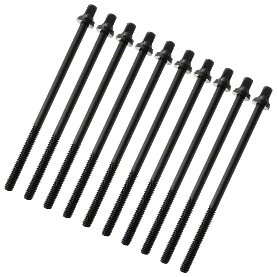 TRC-102W-BK - 102MM TENSION ROD BLACK WITH WASHER - 7/32" THREAD (X10)