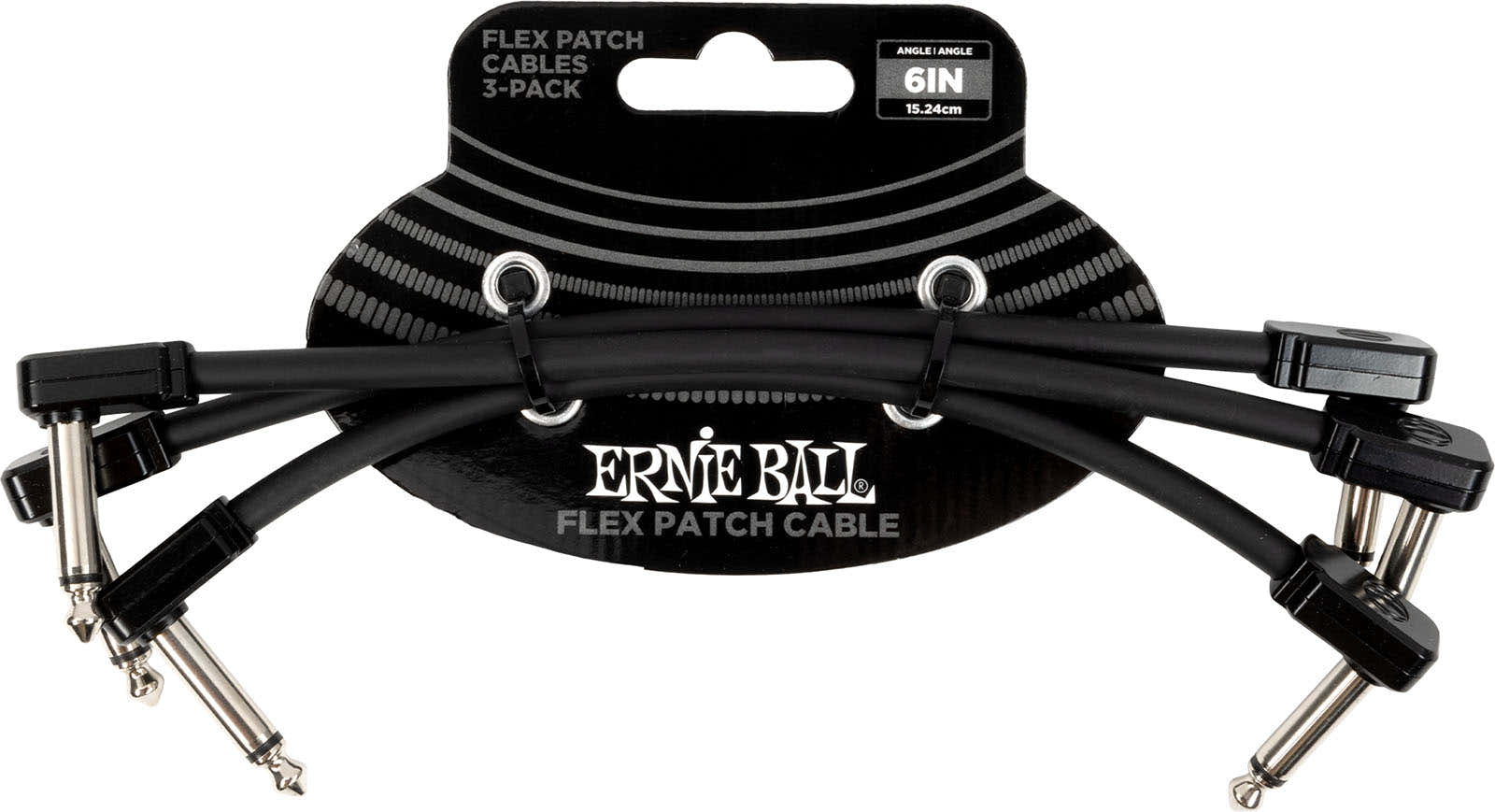 Cable Patch Flex 15CM - Pack 3 Noir