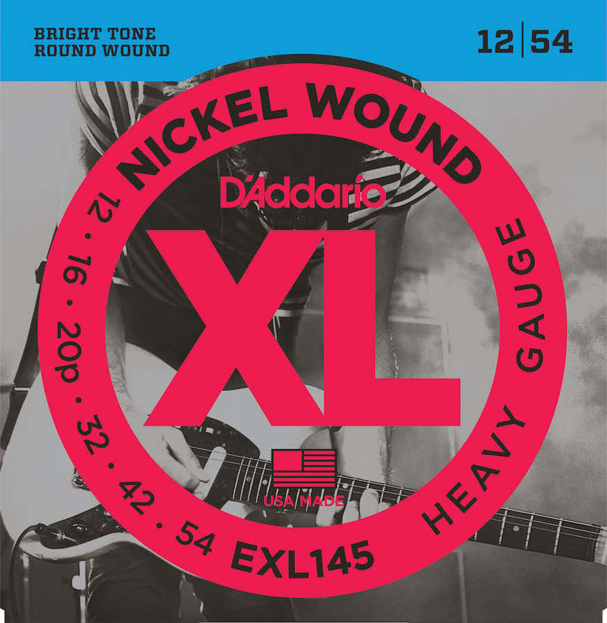 EXL145 NICKEL WOUND HEAVY 12-54 WITH PLAIN STEEL 3RD