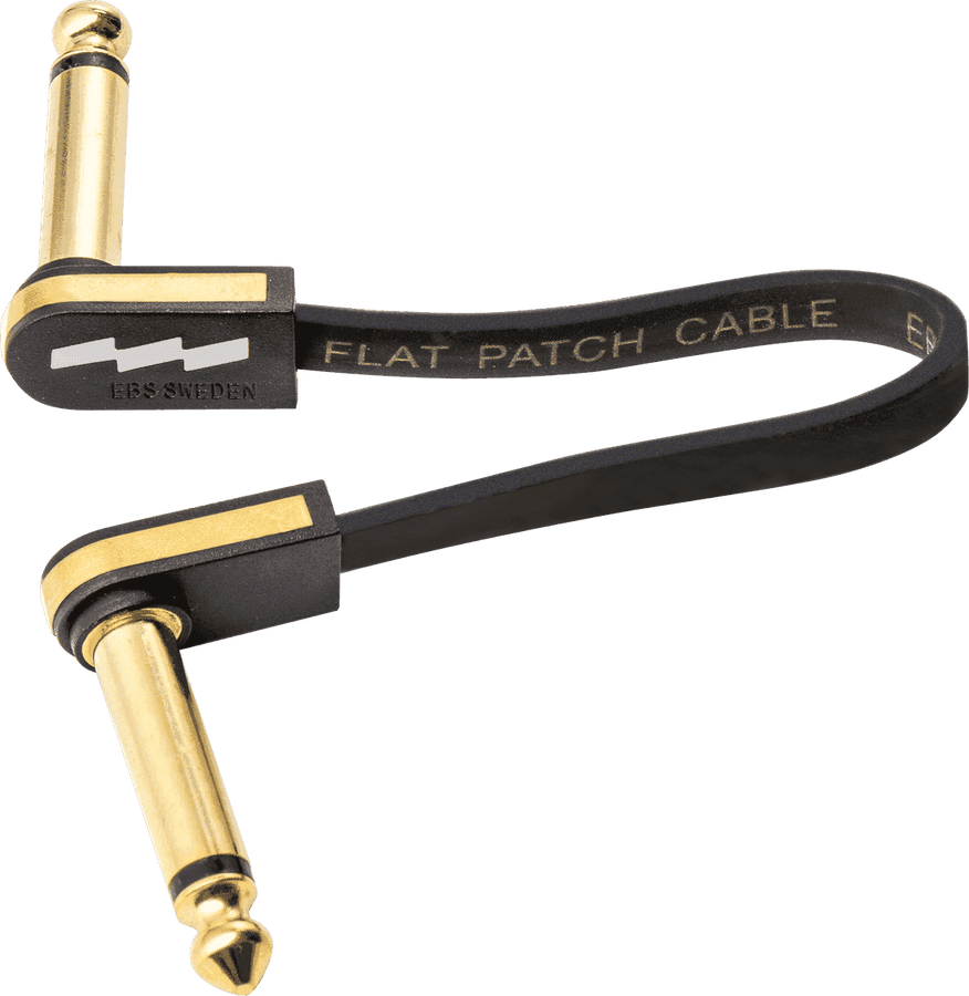 Câble de Patch Guitare 10 CM Compact Or