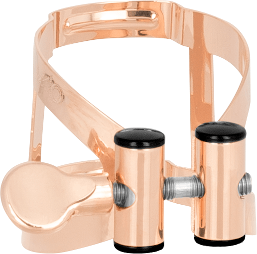 Ligature M/o Or Rose Saxo Ténor + Couvre-bec Plastique