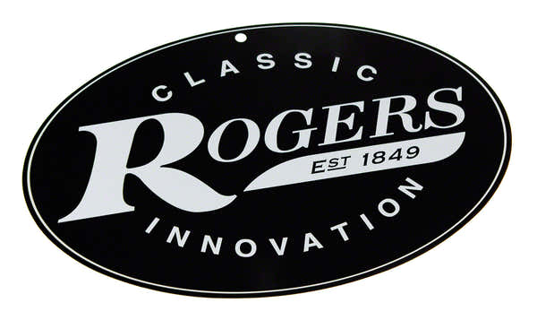 Rogers Drums RA-RMLS Plaque Publicitaire Metal Rogers 30X20CM