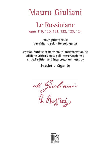 Durand Giuliani Mauro - Le Rossiniane - Guitare