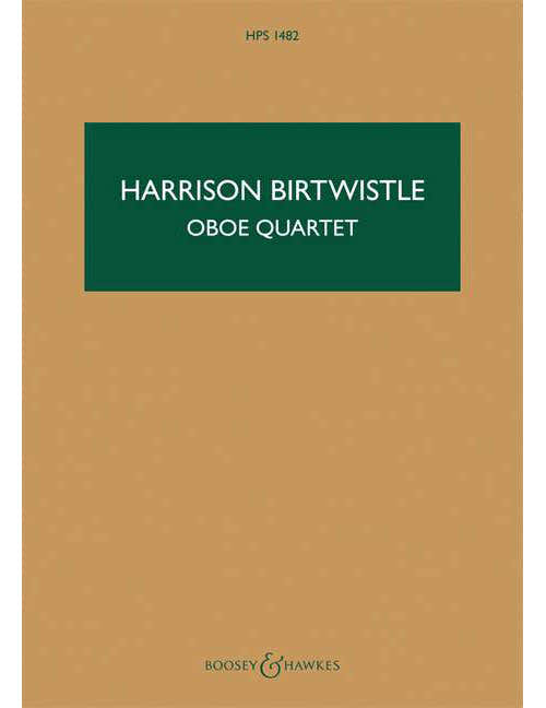 Birtwistle - Oboe Quet Hps 1482 - Hautbois Violon Alto Et Violoncelle