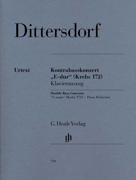 Henle Verlag Dittersdorf C.D.V. - Double Bass Concerto In "e Major" Krebs 172