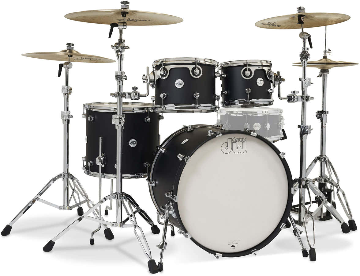 DW Design stage 22" 4 Fûts Satin Black