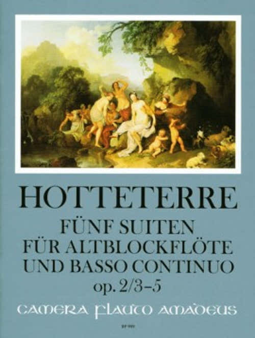 Hotteterre - 5 Suites Op.2 Vol.2 - Suites 3 - 5 - Flute A Bec Alto & BC