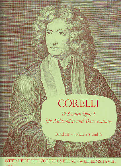 Corelli A. - 12 Sonates Op. 5 6 Vol 3 - Altblokfluit en BC