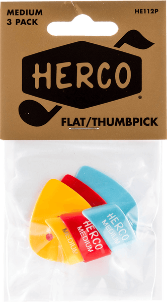 Herco Sachet de 3 Médiators Pouce Medium