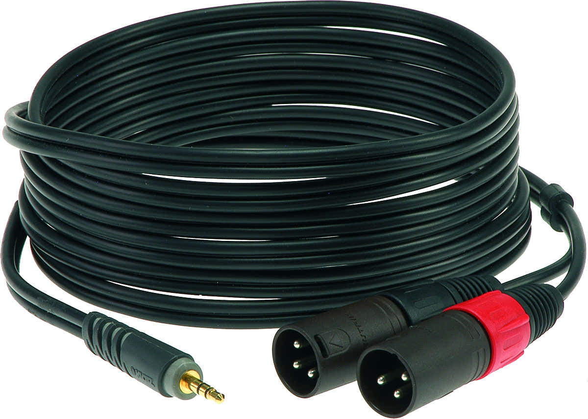 Cable Y 1 M Mini Jack - 2 XLR Male
