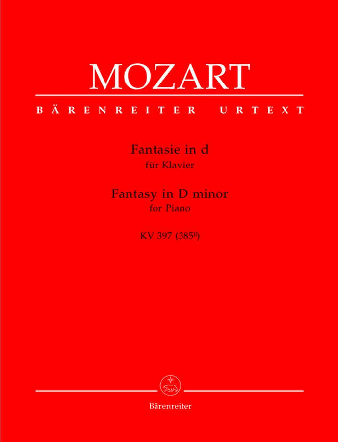 Mozart W.a. - Fantaisie En Re Mineur KV 397 (385G) - Piano