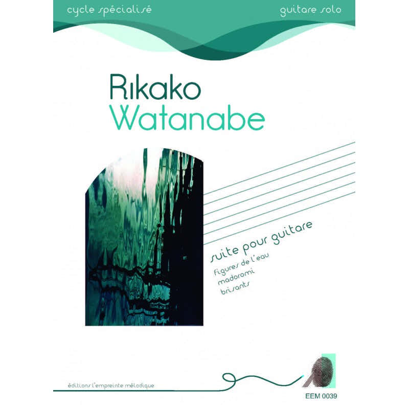 De melodische afdruk Watanabe Rikako - Suite voor gitaar