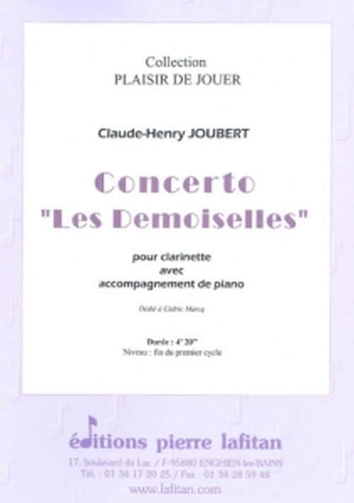 Joubert CLAUDE-henry - Concerto Les Demoiselles - Clarinette & Piano