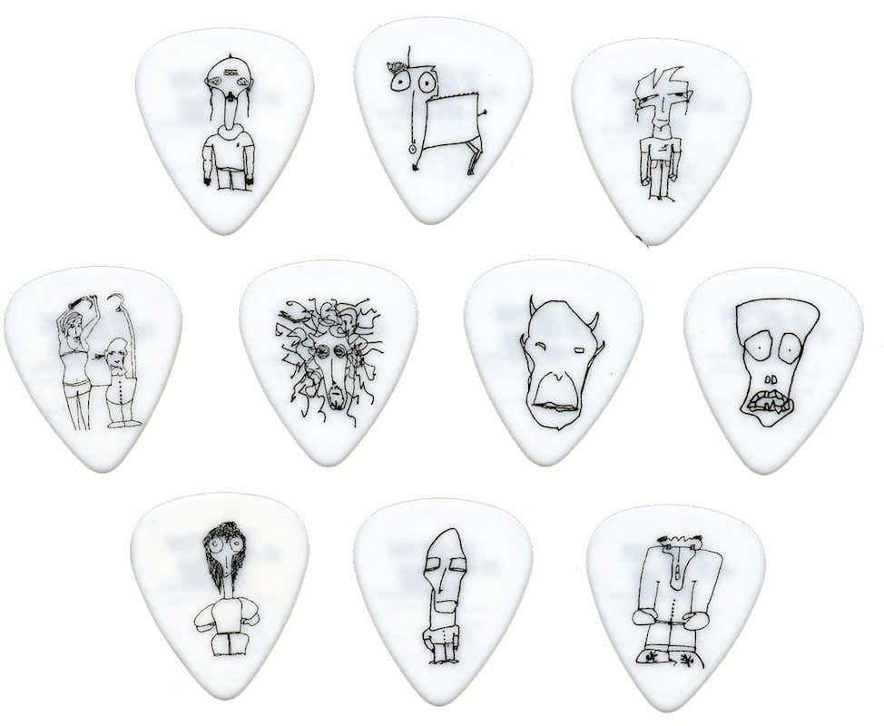 Joe Satriani Guitar Picks White 10 Pack Heavy