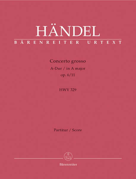 Händel G. F. - Conc. Grosso op.6/11A-dur - Conducteur
