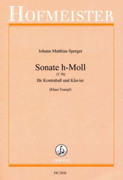 Hofmeister Sperger J.M. - Sonate H-moll - Contrebasse & Piano