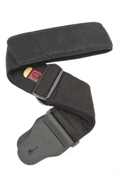 D'ADDARIO 3 inch brede basgitaarband met interne voering Zwart