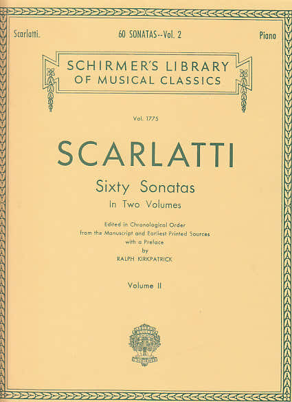 Schirmer SCARLATTI D. - 60 SONATAS VOL. 2 - CLAVECIN (PIANO)