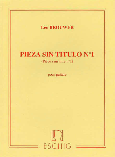 BROUWER - PIECE SANS TITRE N 1 - GUITARE