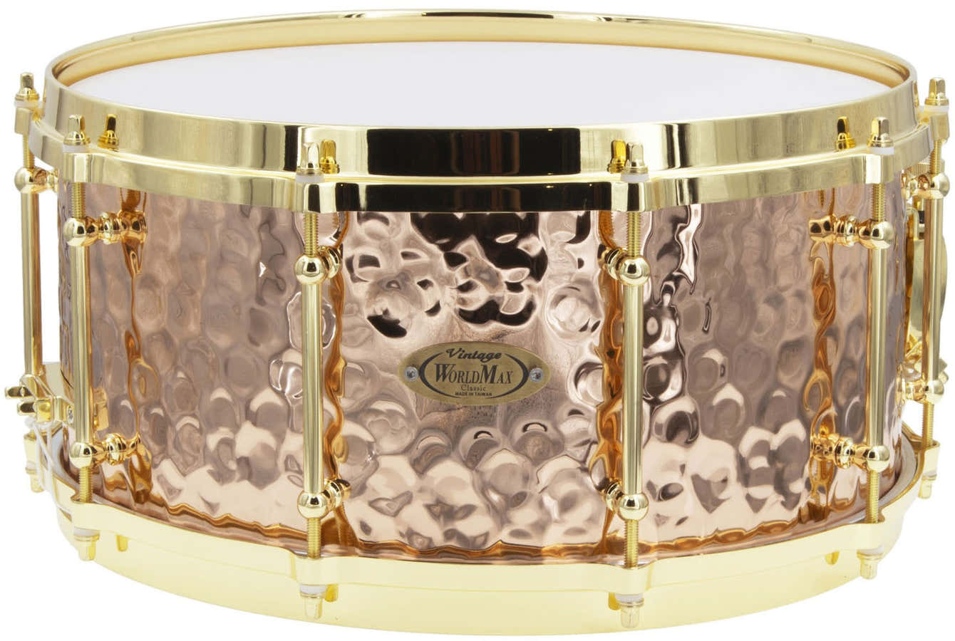 BZH-6514DHBR - Caisse Claire 14" x 6.5" - Fût Bronze Martelé - Cercle Moulé