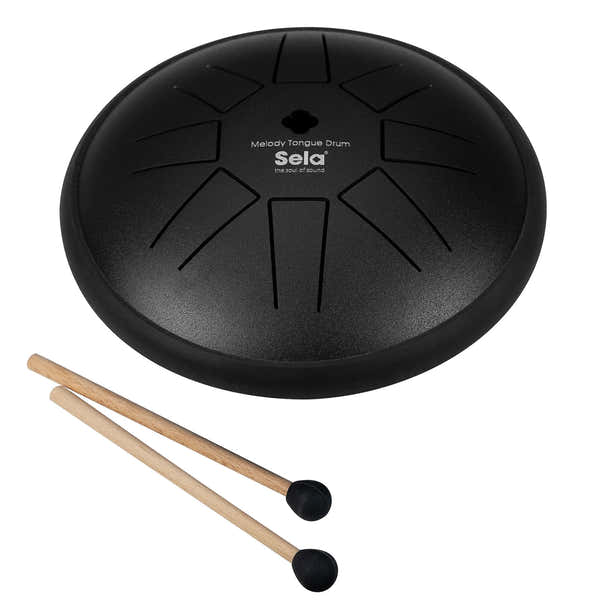 Sela Percussion Melody Tongue Drum 6" C Maj Do Majeur Black