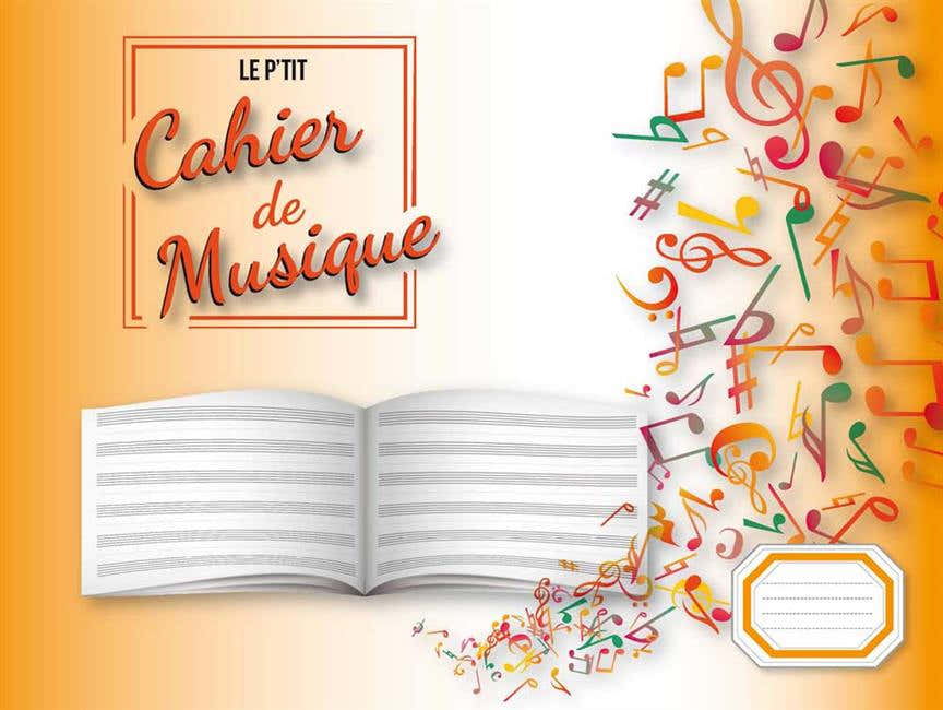 CAHIER DE MUSIQUE 6 PORTEES