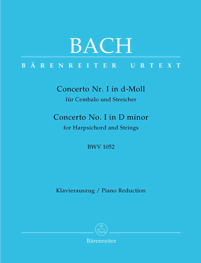Bach J.S. - Concerto N°1 En Re Mineur BWV 152 - Clavecin