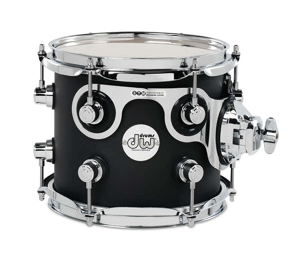 DW Drum Workshop Tom 8" X 7" Design Black Satin