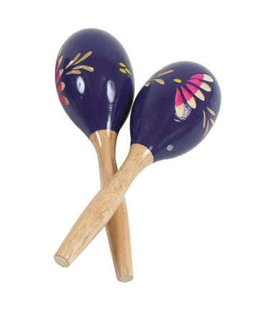 Fuzeau Beschilderde houten maracas