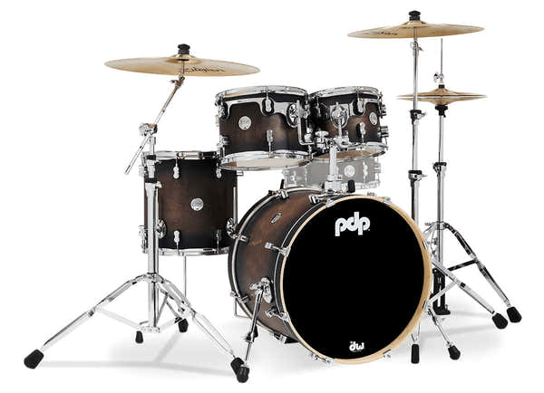 PDP By DW Fusion 20 Concept Maple Satin Charcoal Burst