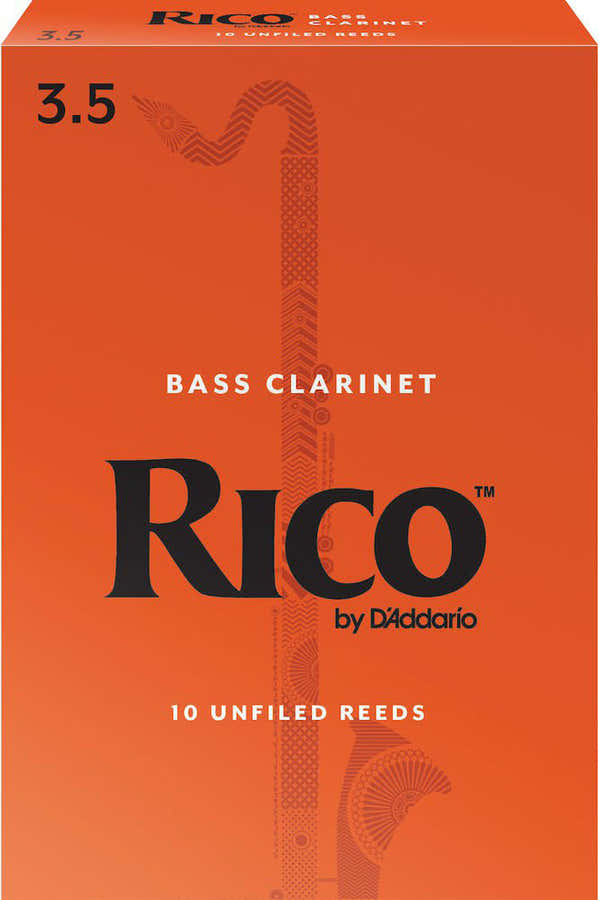 Rea1035 - Anches Rico Royal Clarinette Basse Force 3.5 Pack De 10