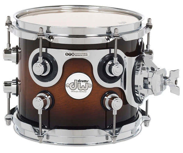 DW Drum Workshop Tom 8X7" Design Tobacco Burst