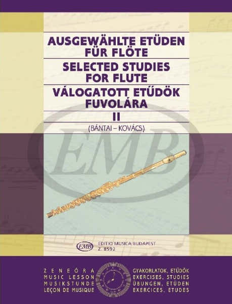 EMB (Editio Musica Budapest) BANTAI-kovacs - Selected Studies Vol.2 - Flute