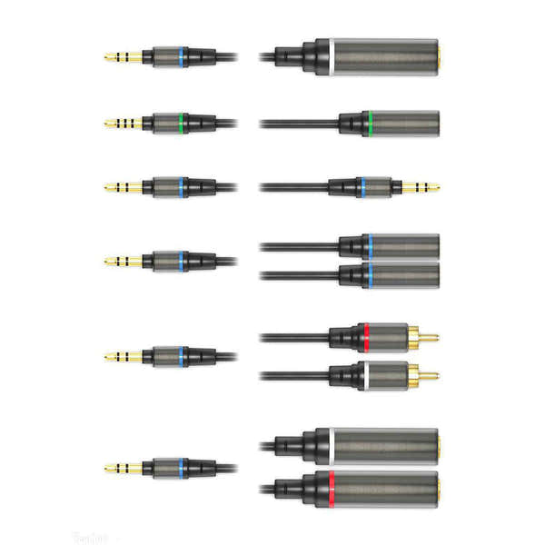 Ik Multimedia Iline Mobile Music Cable Kit Collection de 6 Cables Audio Haute Qualite Pour Appareils Mobiles
