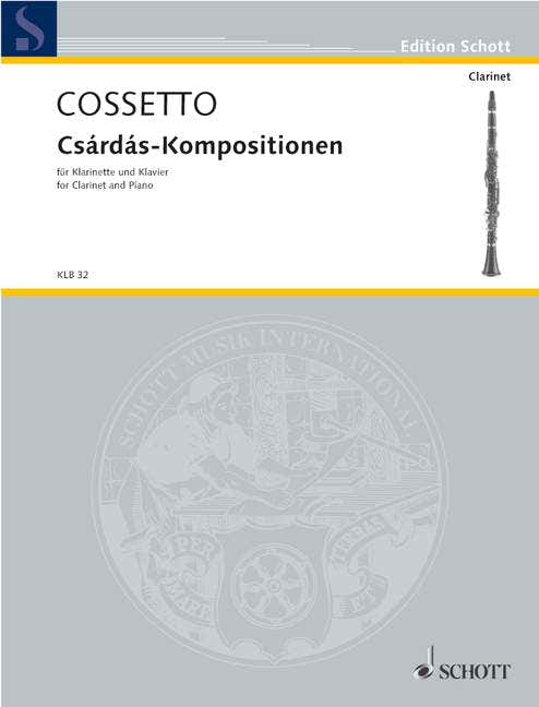 Cossetto Emil - CSARDAS-composities - Klarinet en Piano
