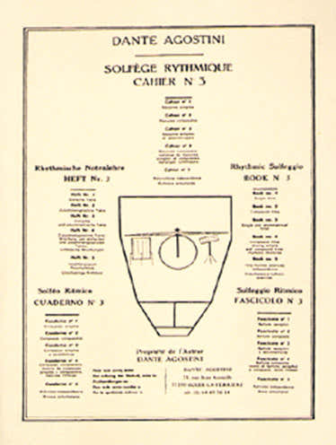Editions Agostini Agostini - Solfege Rythmique Vol. 3