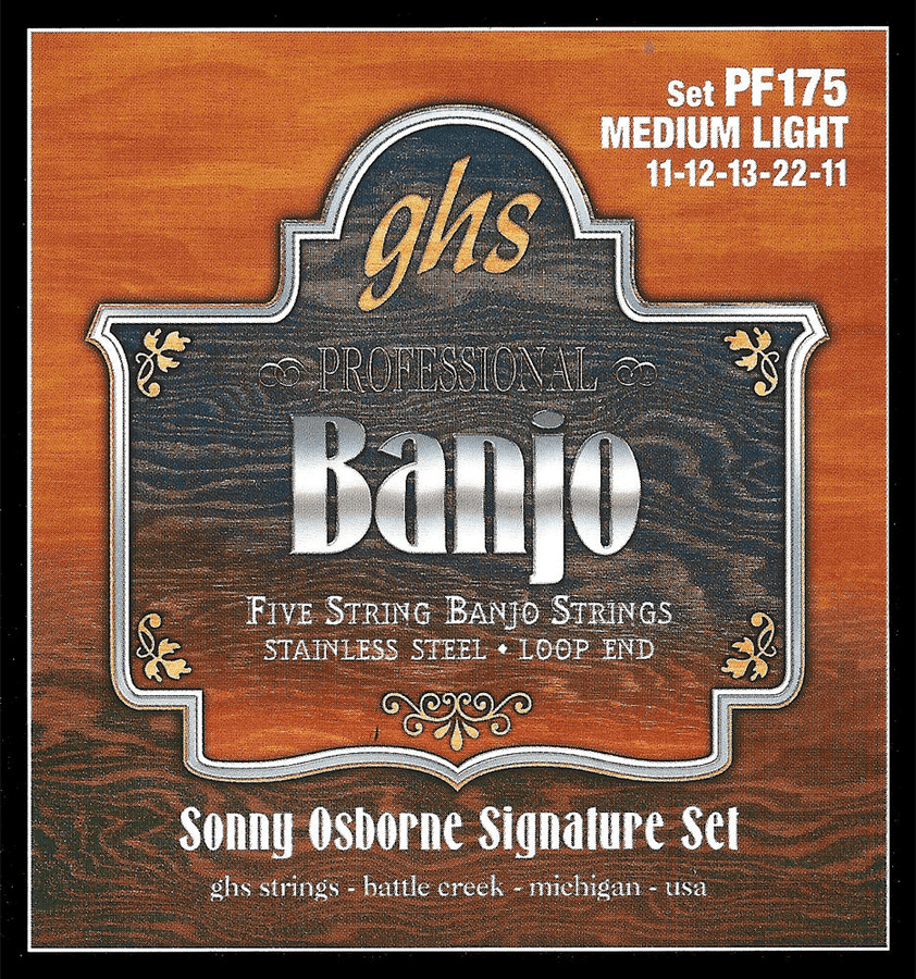Cordes Folk Banjo Stainless Steel Sonny Osbourne 11-12-13-22-11