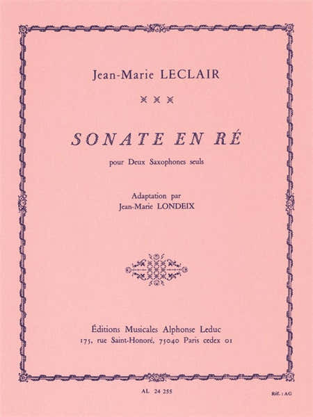 Sonate En Re