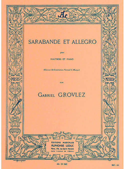 Sarabande et Allegro pour Hautbois et Piano